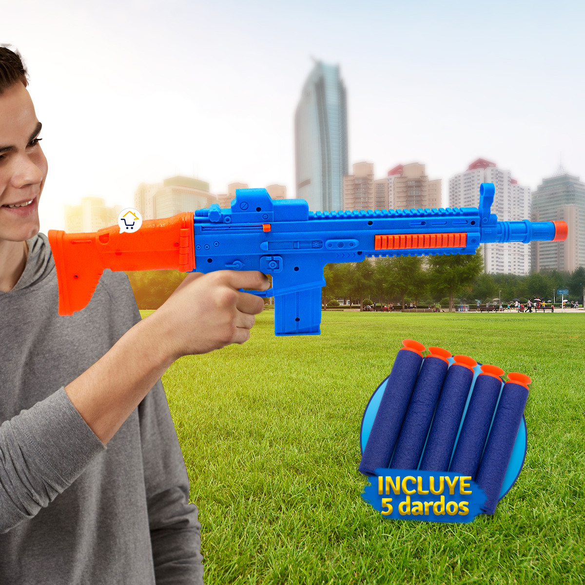 Miniatura 7 de Metralleta De Dardos Pistola MLG21476